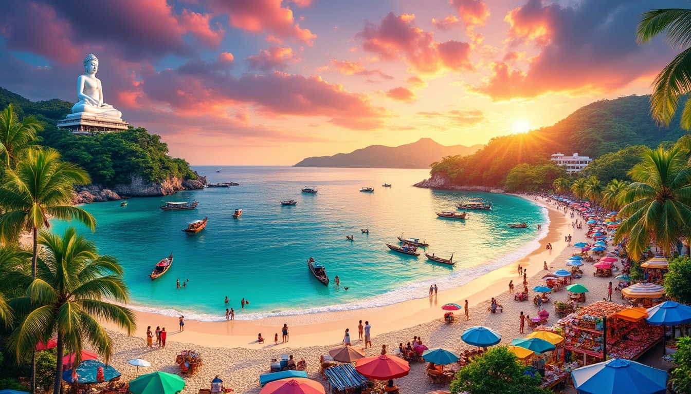 discover the top attractions and breathtaking sights in phuket, from stunning beaches to vibrant nightlife. explore cultural landmarks, indulge in local cuisine, and experience the beauty of this tropical paradise.